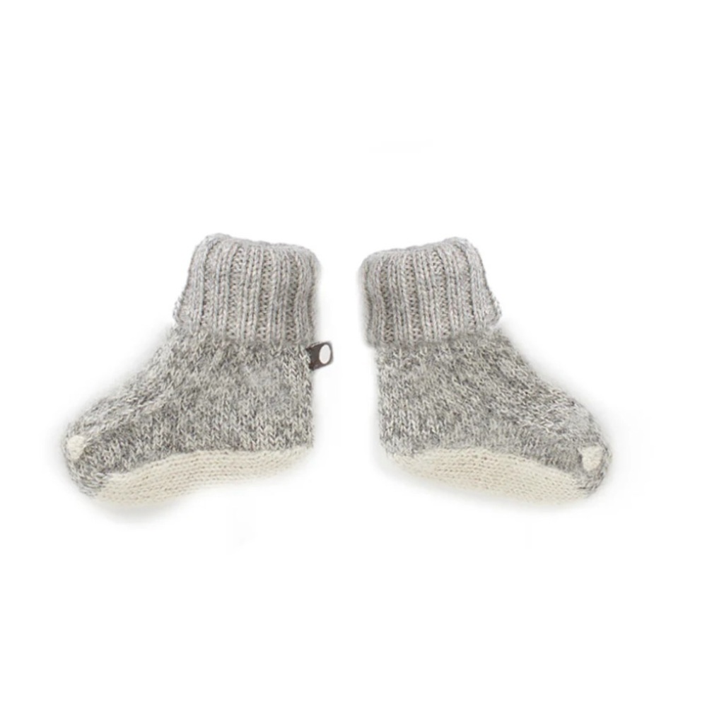 Oeuf baby alpaca bunny booties 6-12 months